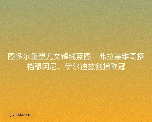 图多尔重塑尤文锋线蓝图：弗拉霍维奇搭档穆阿尼、伊尔迪兹剑指欧冠